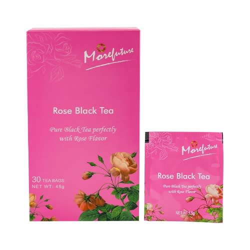 Morefuture Rose Black Tea For Weight Management - 30 Tea Bags