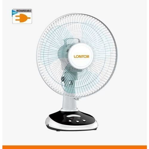 Rechargeable Table Fan With Solar Panel Board