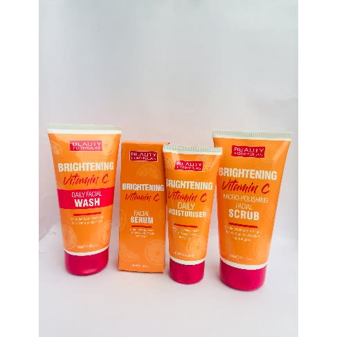Vitamin C - Facial Wash + Facial Scrub + Daily Moisturizer