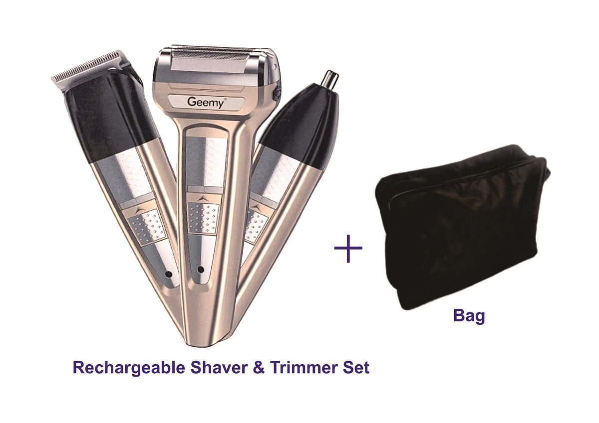 3 In 1 Rechargeable Hair Clipper, Shaver And Trimmer Set