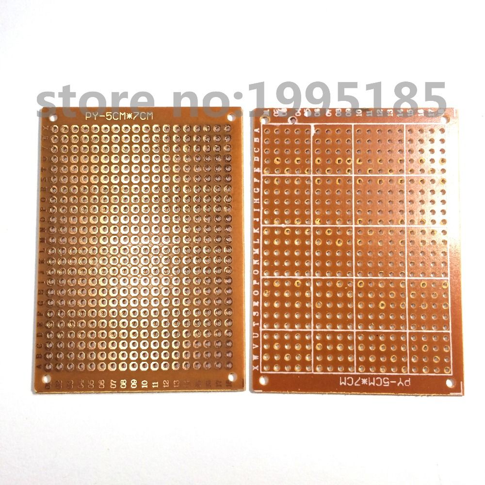 10Pcs LOT 5x7cm 5x7 Prototype Paper Copper PCB Universal