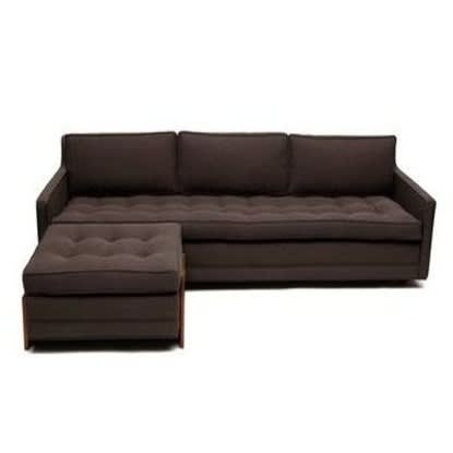 Pawafu 5 Seater L-shape - Coffee Brown.