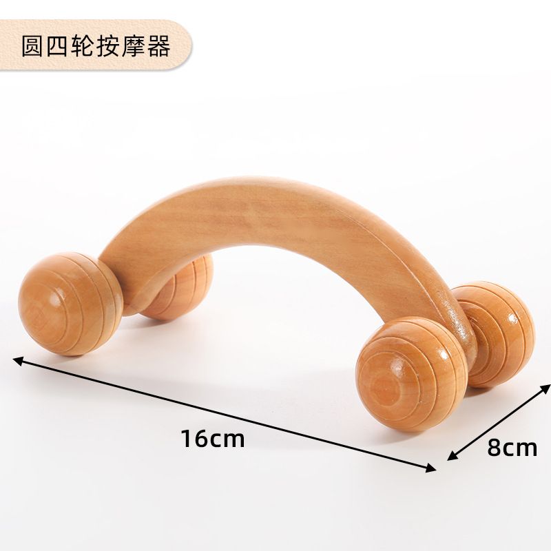 Wooden Massage Roller Therapy Body Massager Foot Face Shoulder Neck Hand Push Roller Massager  GRA