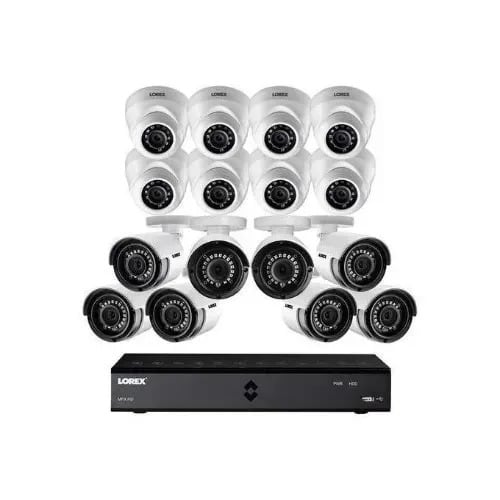 16 Channel Dvr With Super 8 Indoors - 8 Outdoors