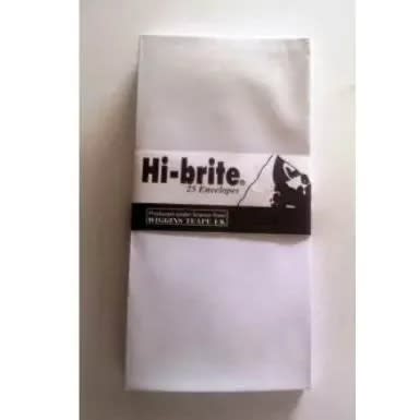 Letter Size Envelope - White - 25 Pieces