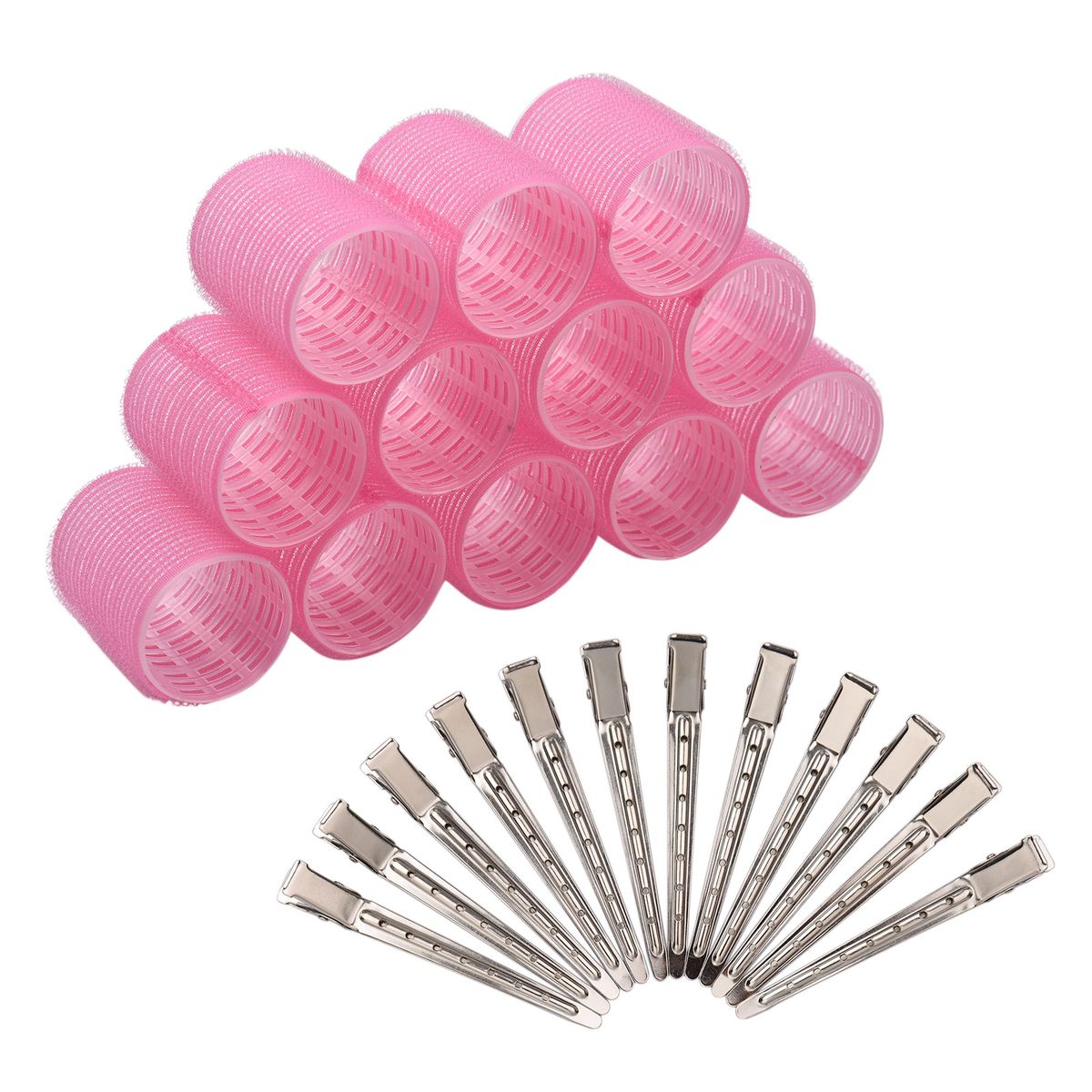 12PCS Hair Rollers Set Self Grip Holding Rollers With 12PCS