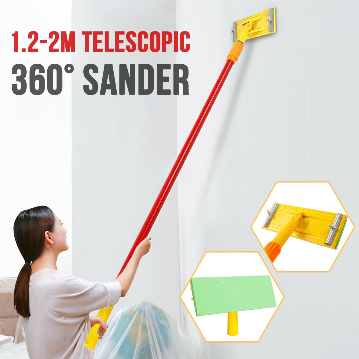 1.2m Adjustable Telescopic Handle Mop Retractable Pole Stick