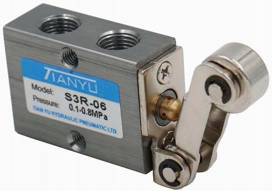 S3R-06 0-0.8MPa 2 Position 3-Way Mechanical Pneumatic Roller Valve