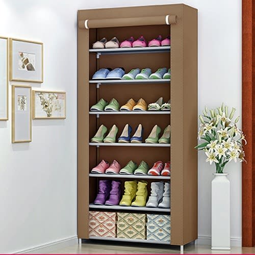 Shoe Rack With Cover Fabric