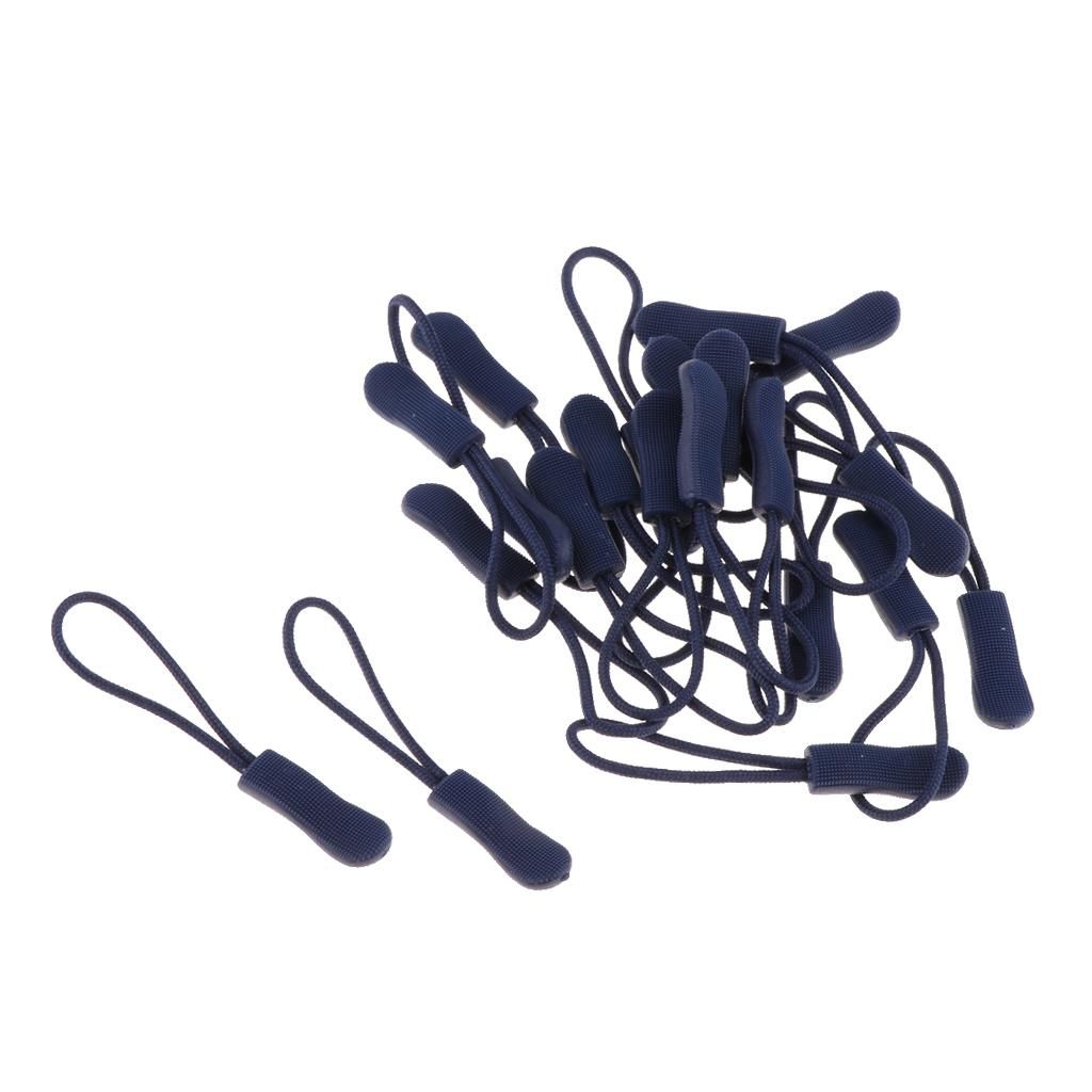 20pcs Zipper Tag Pulls Sturdy Nylon Cord Zipper