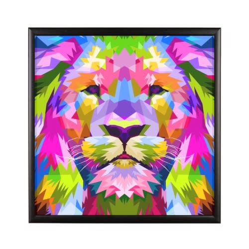 Wall Art Digital Print 30" By 30"-ready To Hang Plain Black Glass Frame 2102