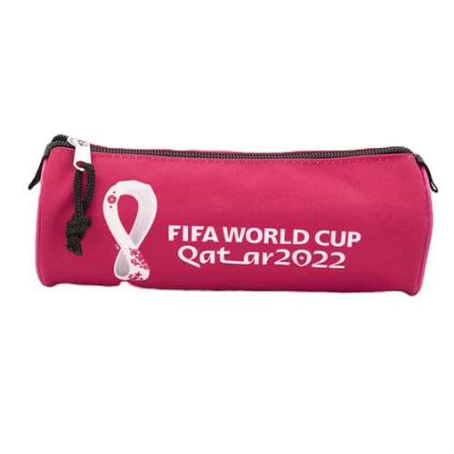 FIFA World Cup Barrel Pencil Case 21 - L X 12 H X 8 W Cm - Maroon