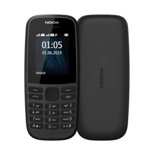 105 (2019) Dual Sim - Fm Radio - Torch - 800mAh - Black