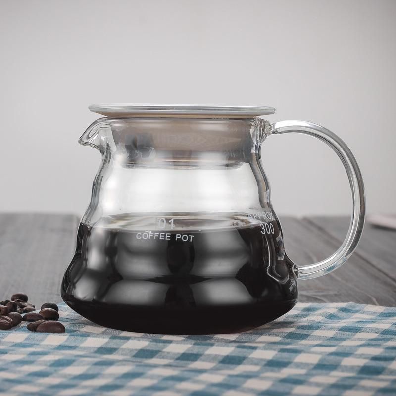 Heat Resistant Glass Coffee Pot with Silicone Sleeve