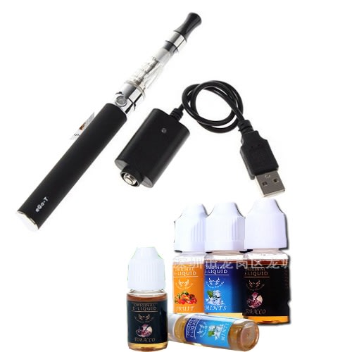 1100mah Electronic Rechargeable Cigarette Shisha Pen With 5- E Juice