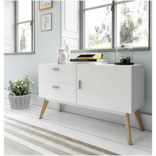 Wooden Tv Entertainment  Centre - White