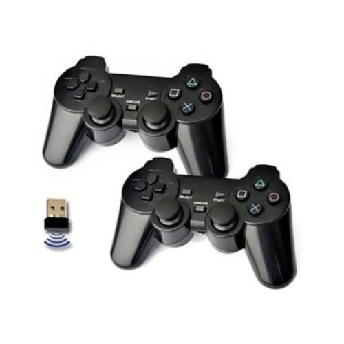 Usb Double Wireless Game Pad -black