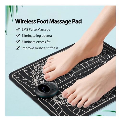 EMS Electric Foot Massager Pad Muscle Stimulator LCD Mat