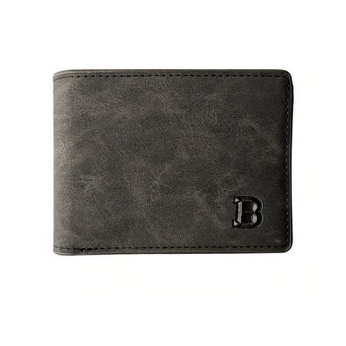 Jinbaolai - Leather Men Wallet - Grey