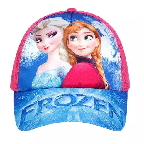 Girls Frozen Baseball Face Cap - Pink