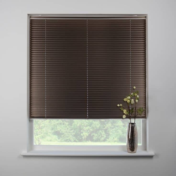 25mm VENETIAN ALUMINUM WINDOW BLINDS - DARK BROWN