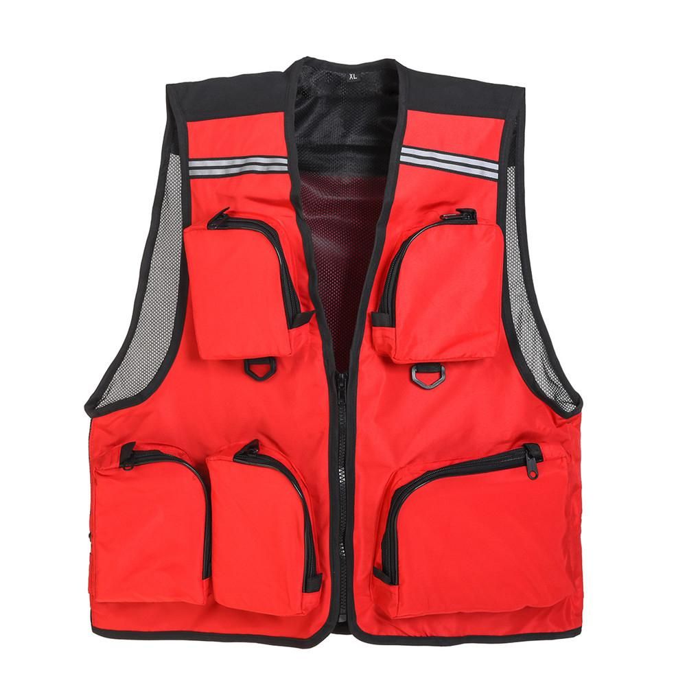Outdoor Thin 5-pocket Fishing Vest Pography Vest Swimming