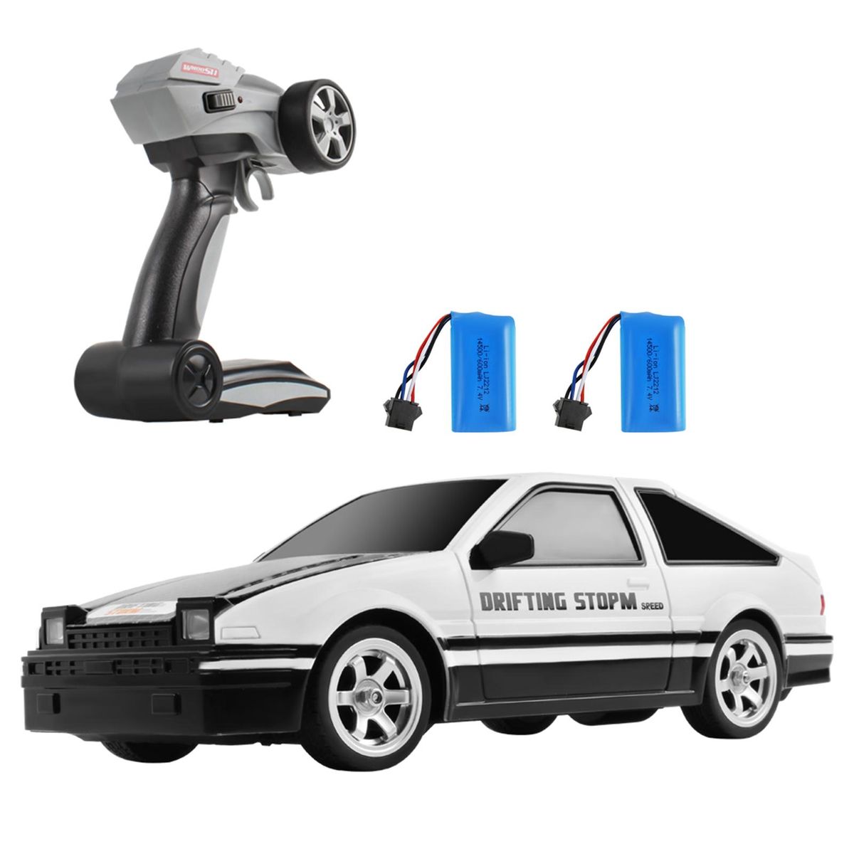 Remote Control Car, 1:16 Scale 2.4G Remote Control Drift Car High Speed 4WD Racing Car with Extra Drift Tires 2 Battery