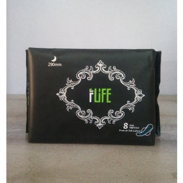 iLife Anion Anti-bacteria Nano Disposable Sanitary Napkin Night Use - 290mm - 8 Pieces