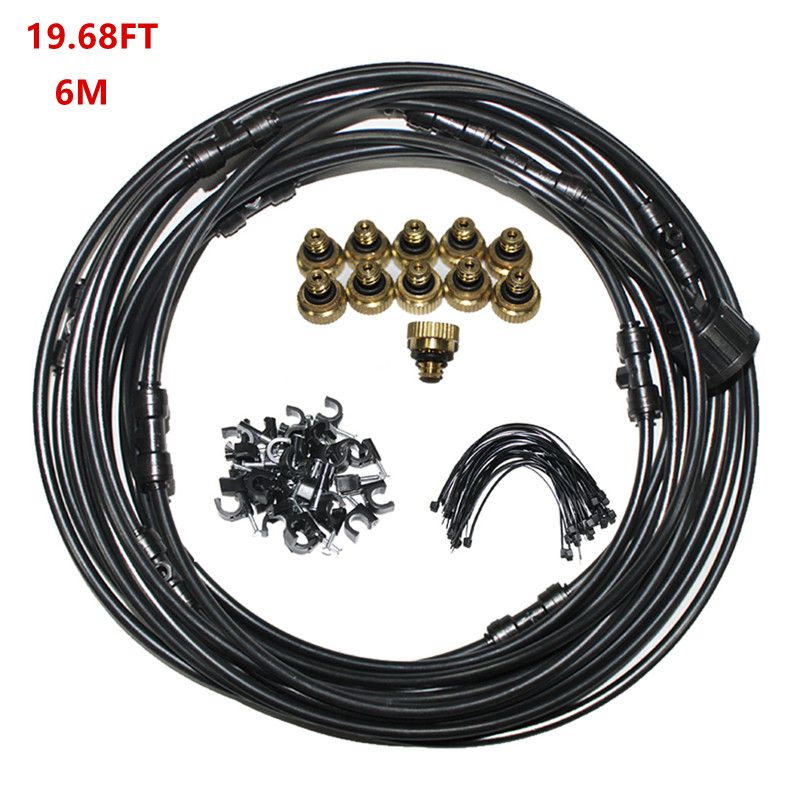 Trampoline Water Sprinkler Kids Waterpark Outdoor Misting Cooling System Kit-6M