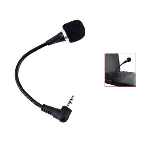 3.5mm External Flexible Mini Microphone Mic For Laptop Notebook Pc