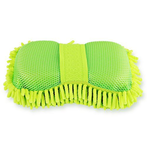 Supper Microfiber Car Wash Sponge Green