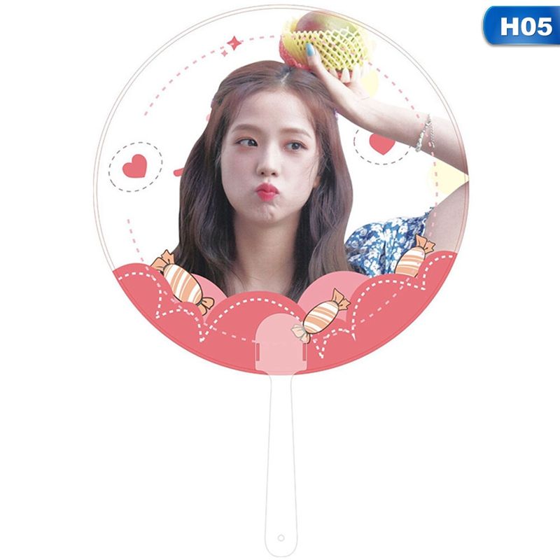 Hand Mina JISOO Sana LISA Fans JENNIE 1Pcs Fans Kpop Transparent Album Concert TXT Supplies TWICE Clear PVC BLACKPINK Momo ROSE