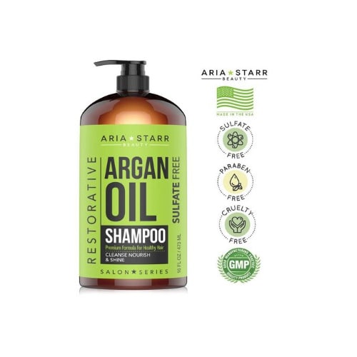 Aria Starr Beauty Argan Oil Shampoo Keratin,coconut, Jojoba Moisturizing - 473ml