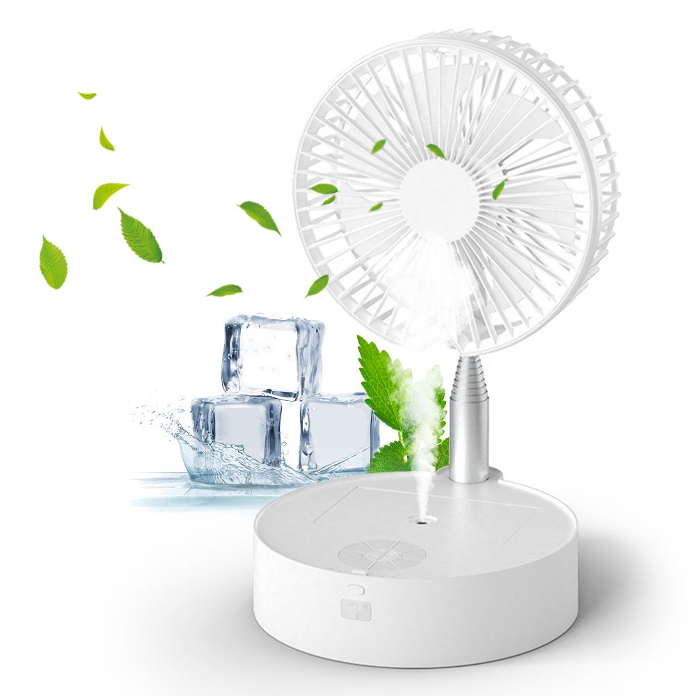 Fan 7 Leaf 3 Speed Portable Telescopic Folding Small Quiet