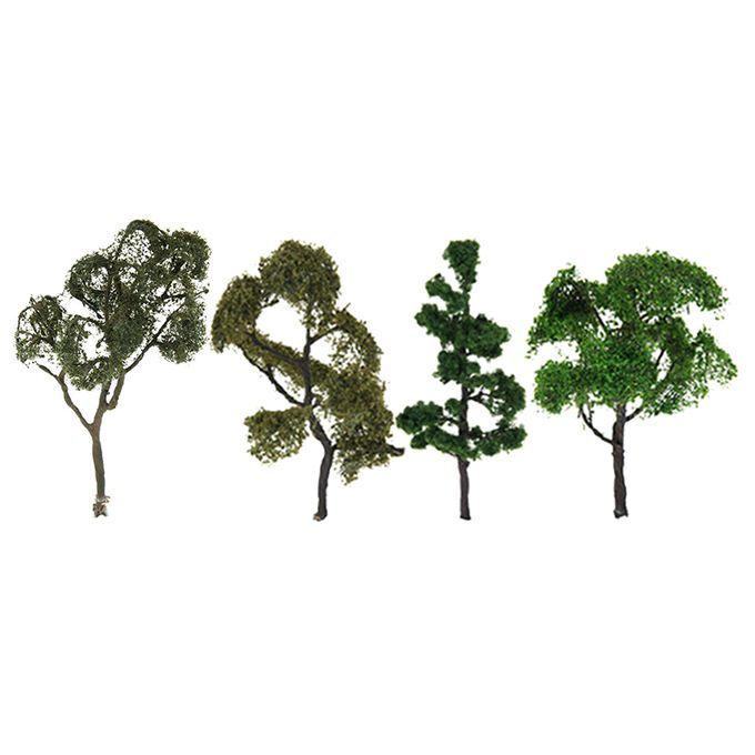 4x 175 DIY Plastic Model Trees For Architecture Garden Park Landscape
