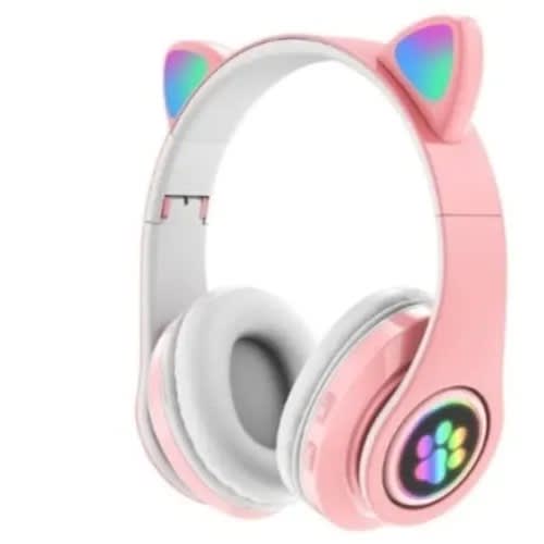 Cat Ear Wireless Bluetooth Headset - Pink