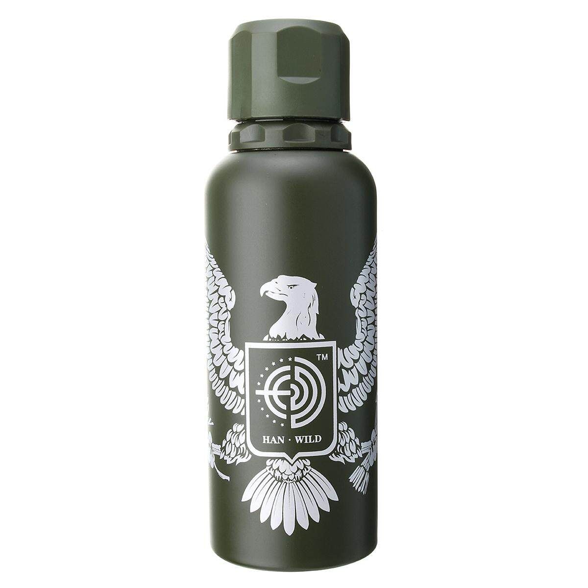 Stainless Steel Vacuum Flask 550ml Green Shield Eagle