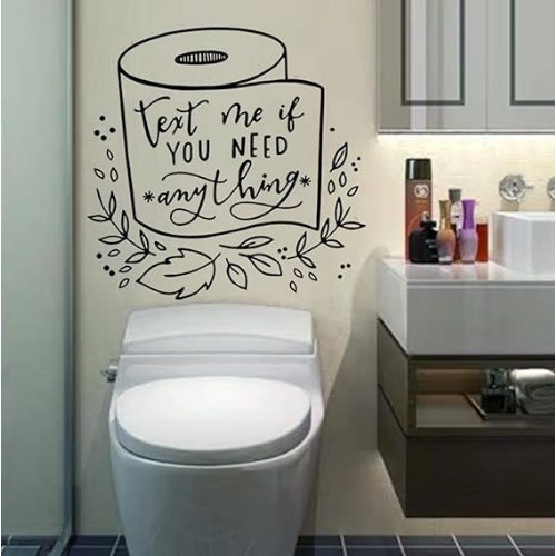 Home Stickers Toilet Rules