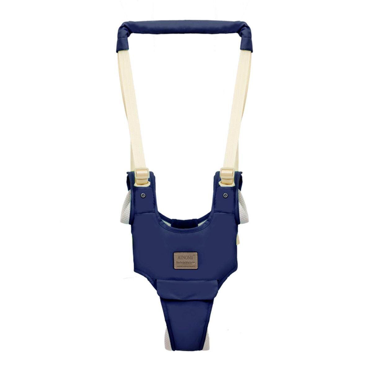 Baby Walker Helper Assistant Adjustable Handheld Kid Safe Walking Harness Belt Navy