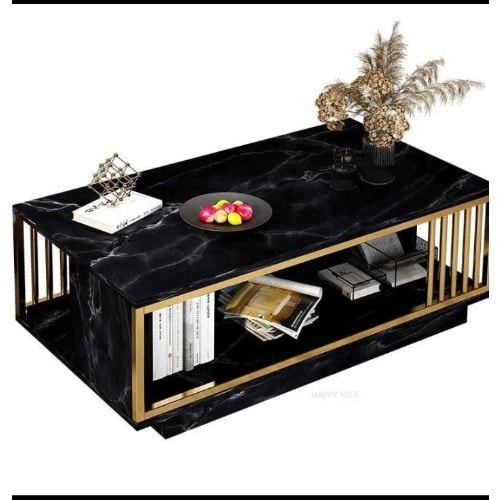 Nordic Style Wooden Center Table - Black