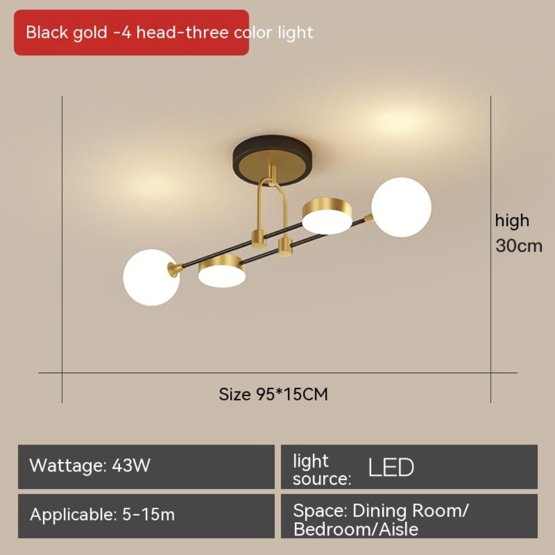 Modern minimalist living room chandelier bedroom ceiling lamp