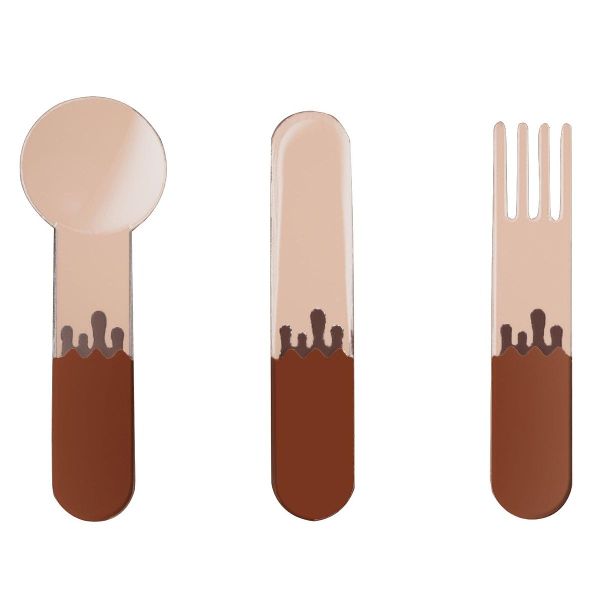 Transparent Spoon Body Versatile Food-grade Spoon Set for Home Coffee