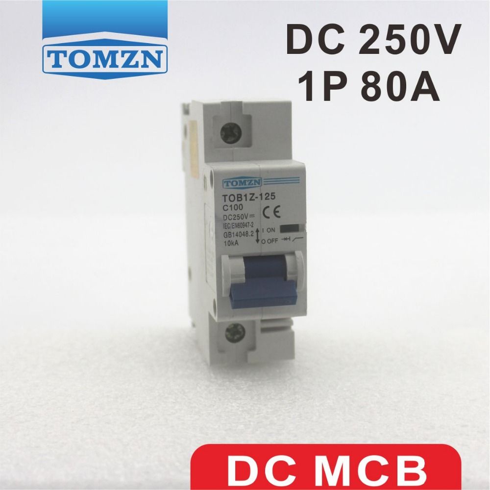 1P 80A DC 250V Circuit Breaker FOR PV