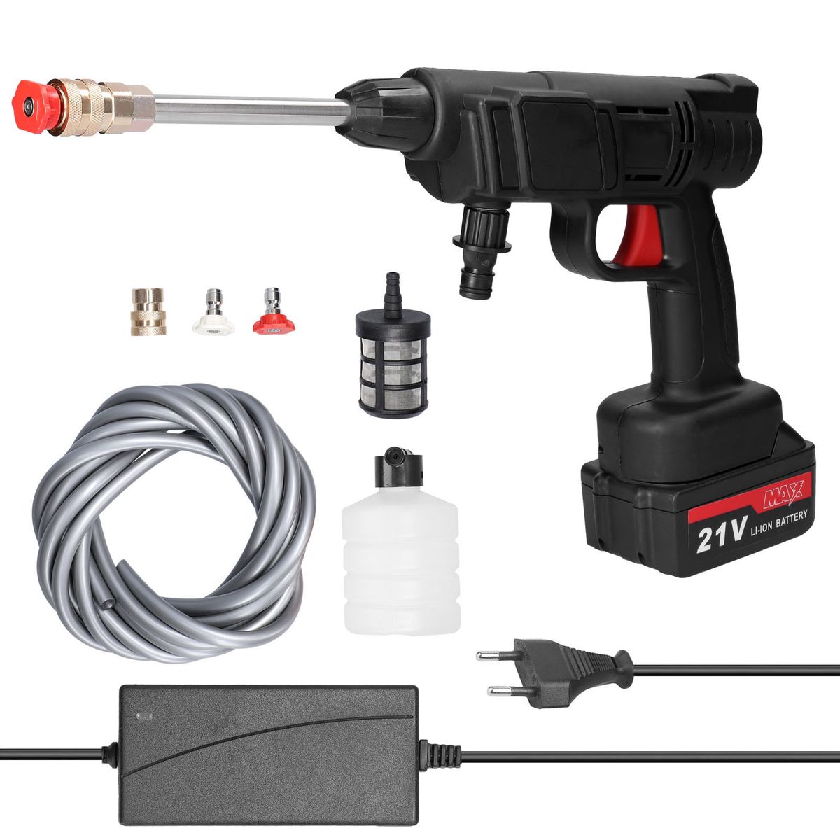 Household Cordless High Pressure Car Wash Tool Portable