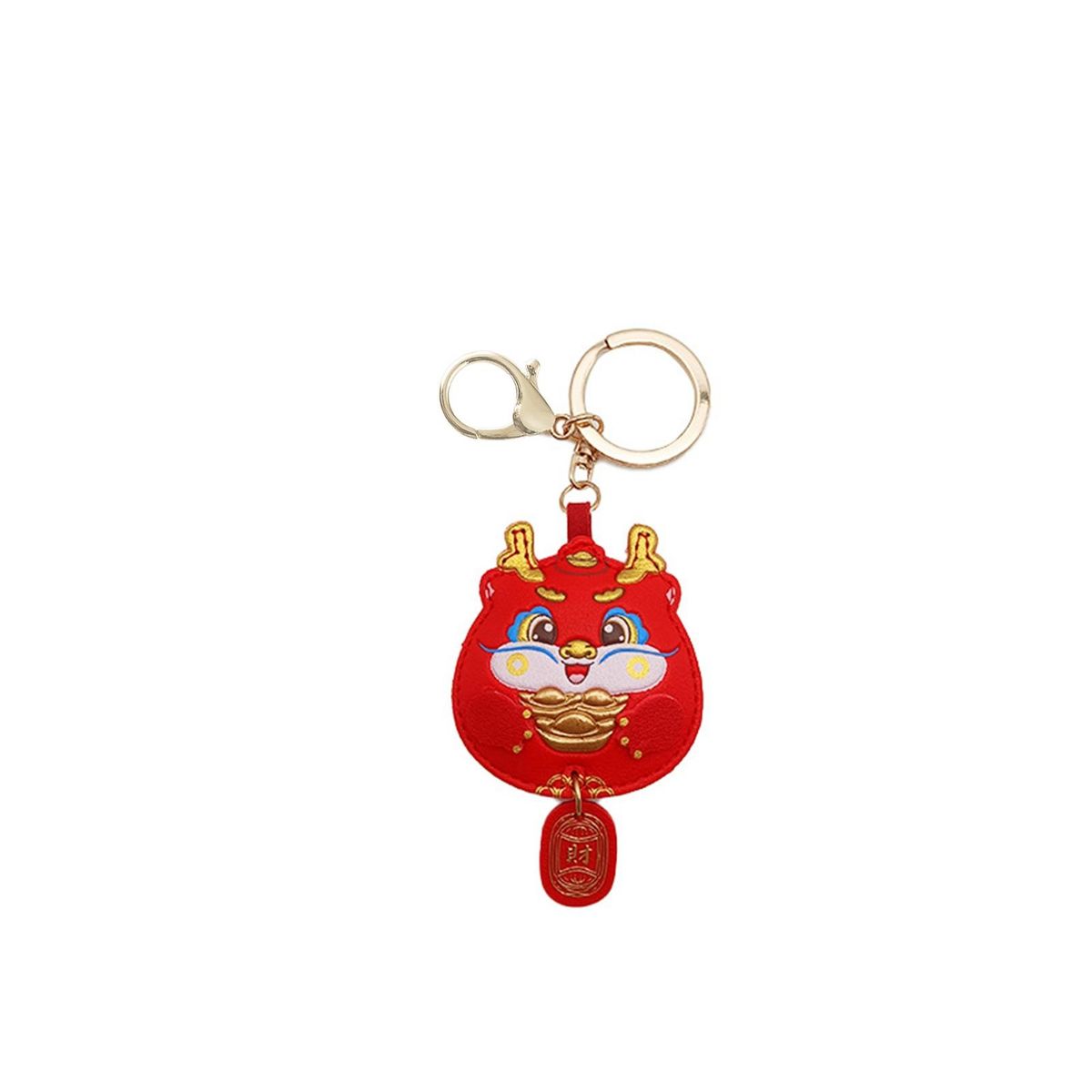 Dragon-shaped Keychain Dragon Keychain Shoulder Bag Pendant Festive Red 1
