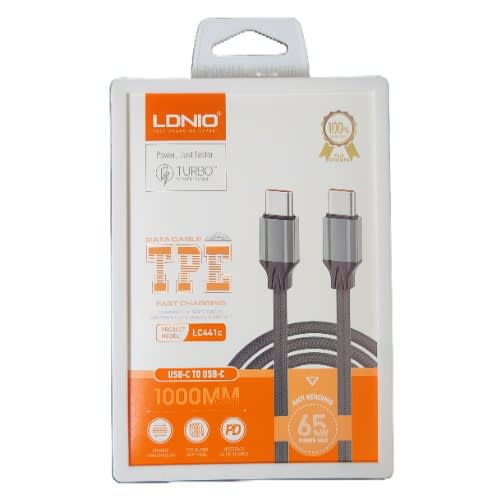 USB C To USB C 1000mm Anti-bending Fast Charging Data Cable - Lc441c - 65W