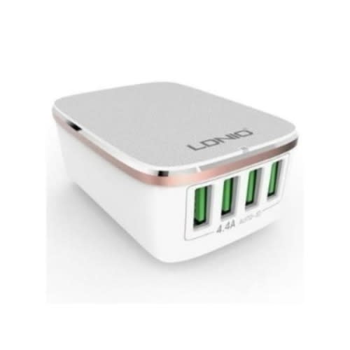 Ldnio Adapter With 4 USB Plug + Free USB Cable