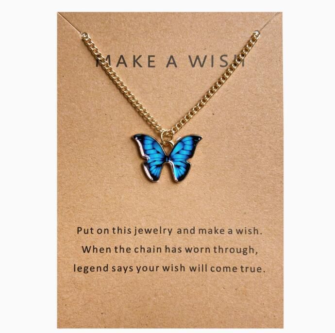 BUTTERFLY COLOURED NECKLACE (FEMALE)