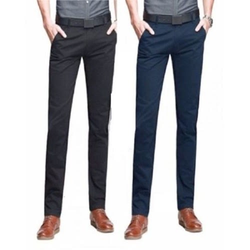 2in1 Men's Chinos - Black And Blue