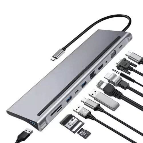 Usb C Hub & Hdmi Ethernet Adapter - 11 In 1